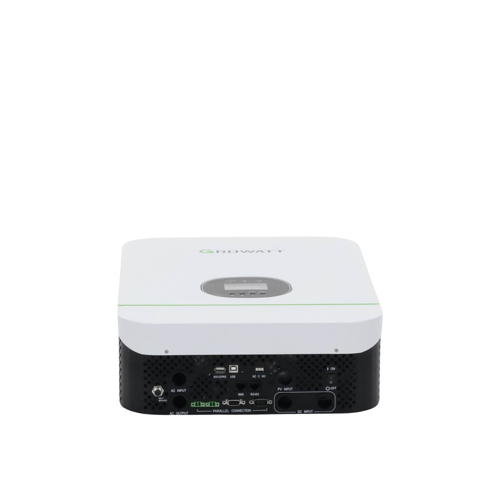 Inversor Cargador GROWATT 3kW Compatible con Baterías de Litio Monitoreo Remoto y Sincronización para Mayor Potencia Operación 48Vcc SPF3000TLLVM48P - SILYMX