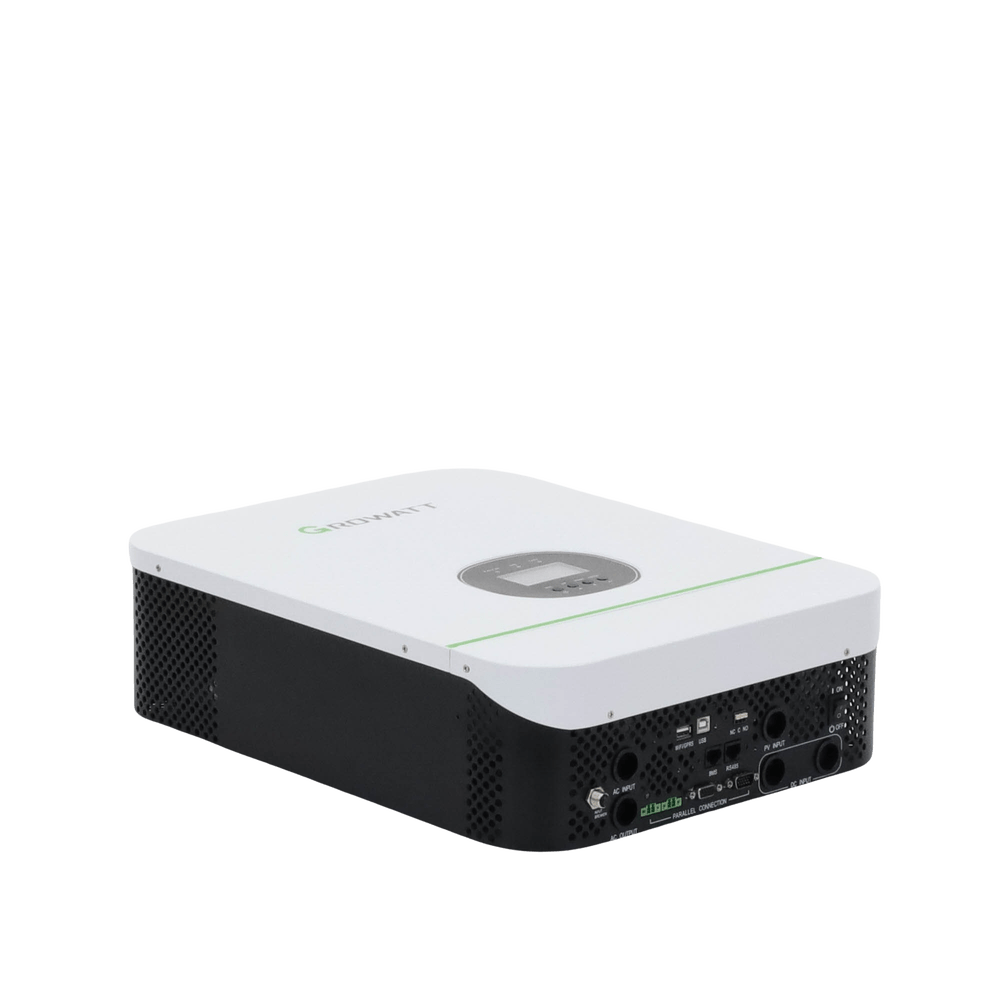 Inversor Cargador GROWATT 3kW Compatible con Baterías de Litio Monitoreo Remoto y Sincronización para Mayor Potencia Operación 48Vcc SPF3000TLLVM48P - SILYMX