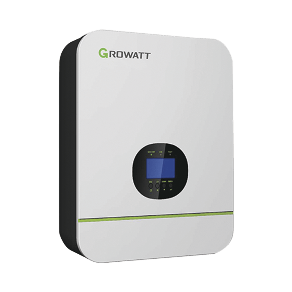 Inversor Cargador GROWATT 3kW Compatible con Baterías de Litio Monitoreo Remoto y Sincronización para Mayor Potencia Operación 48Vcc SPF3000TLLVM48P - SILYMX