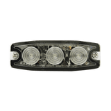 Luz Auxiliar de 3 LED ámbar SAE Clase I Lente transparente - SILYMX