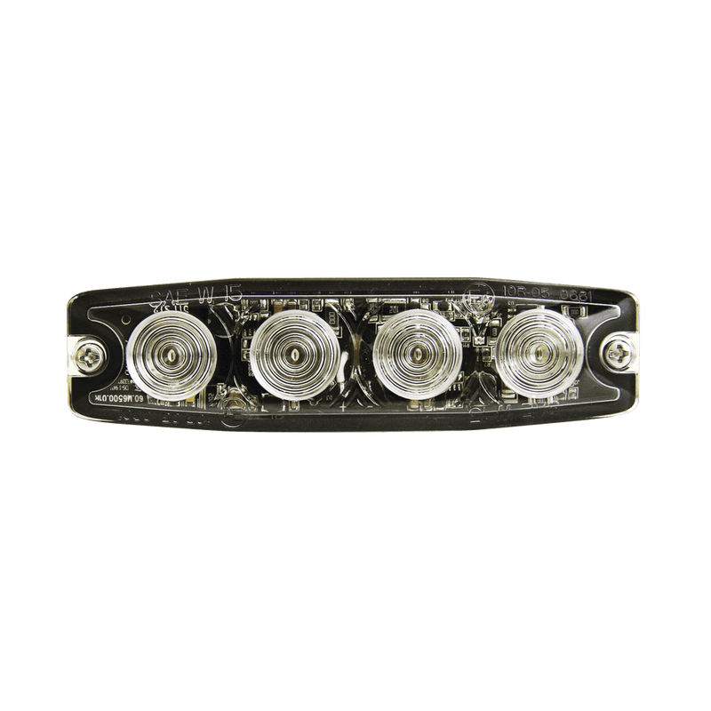 Luz Auxiliar de 4 LED ámbar SAE Clase I Lente transparente - SILYMX