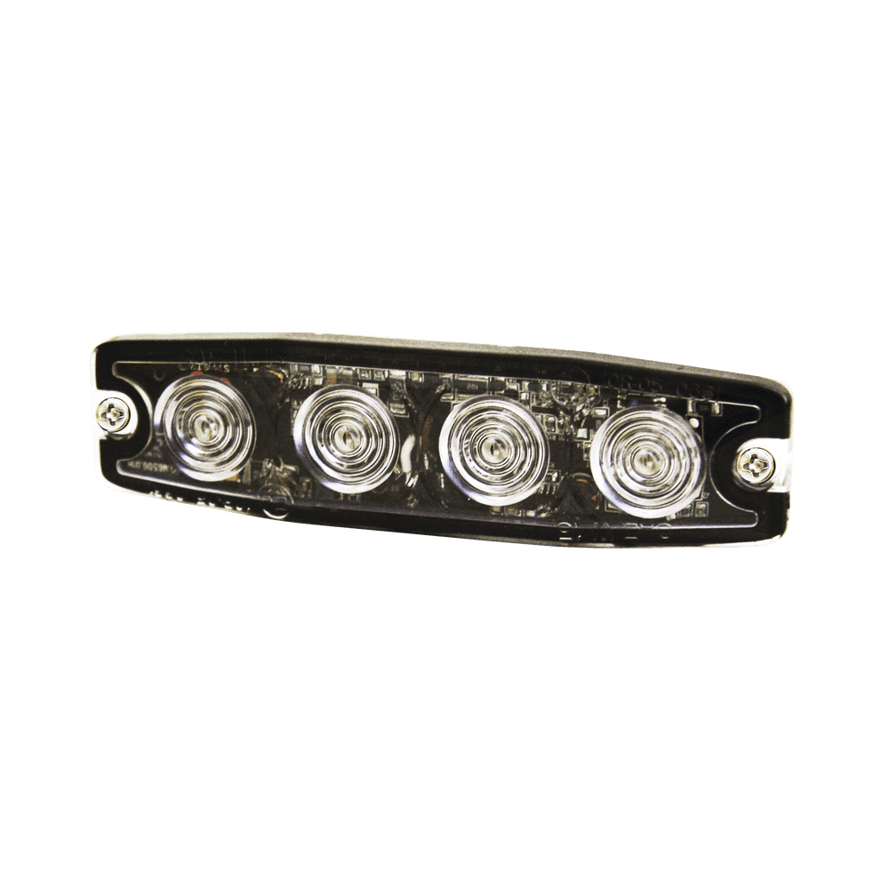 Luz Auxiliar de 4 LED ámbar SAE Clase I Lente transparente - SILYMX