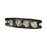 Luz Auxiliar de 4 LED ámbar SAE Clase I Lente transparente - SILYMX