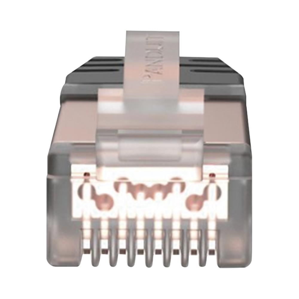 Plug Panduit RJ45 Cat6A Blindado 23-24 AWG Chapado en Oro de 50 micras Paquete de 100 piezas SPS6X88-C - SILYMX