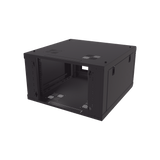 Gabinete de Pared con Puerta de Cristal Templado, 635 mm de Profundidad, 6U Rack de 19'' Acero Reforzado - SILYMX