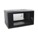 Gabinete de Pared 6U LINKEDPRO SR-1906-LH3G | Rack 19” con Puerta de Cristal Templado, Acero Reforzado, 455 mm de Profundidad