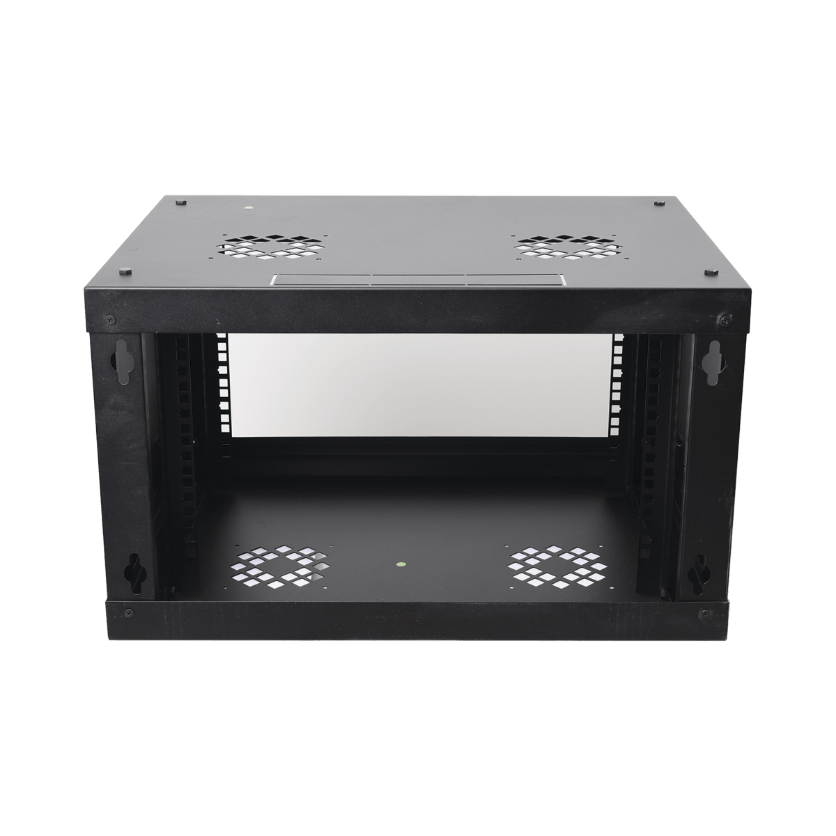 Linkedpro Rack Drawing Gabinete de Pared 6U LINKEDPRO SR-1906-LH3G | Rack 19” con Puerta de C ...