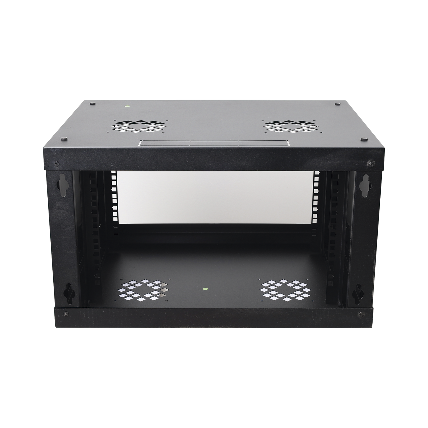Gabinete de Pared 6U LINKEDPRO SR-1906-LH3G | Rack 19” con Puerta de Cristal Templado, Acero Reforzado, 455 mm de Profundidad