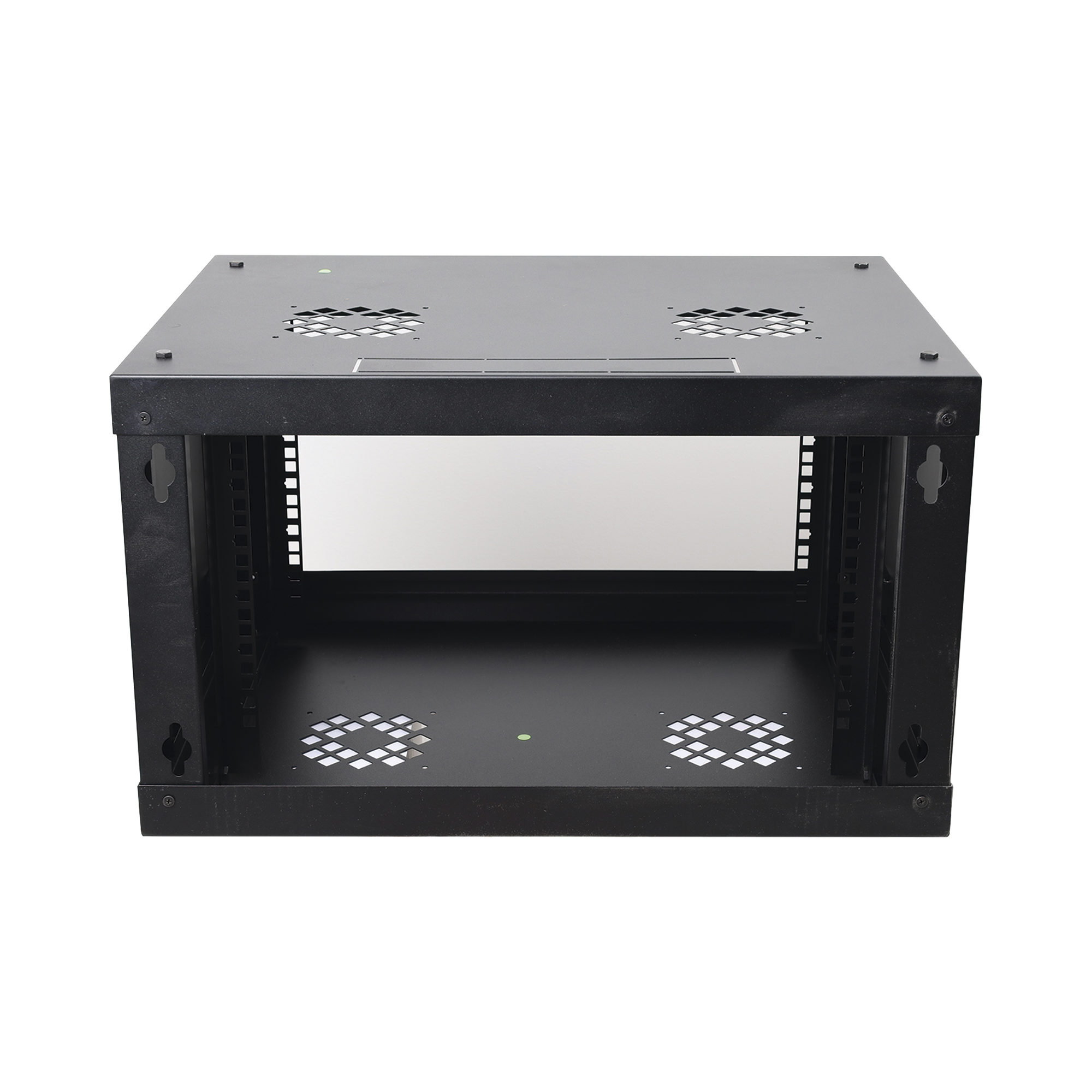 Gabinete de Pared 6U LINKEDPRO SR-1906-LH3G | Rack 19” con Puerta de Cristal Templado, Acero Reforzado, 455 mm de Profundidad