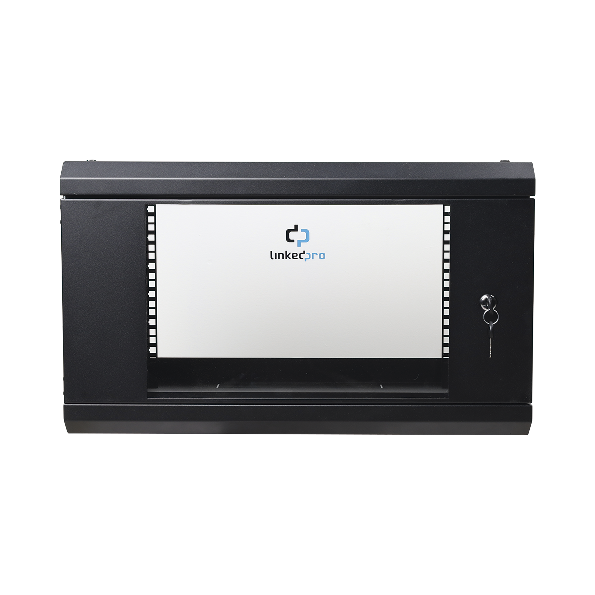 Gabinete de Pared 6U LINKEDPRO SR-1906-LH3G | Rack 19” con Puerta de Cristal Templado, Acero Reforzado, 455 mm de Profundidad