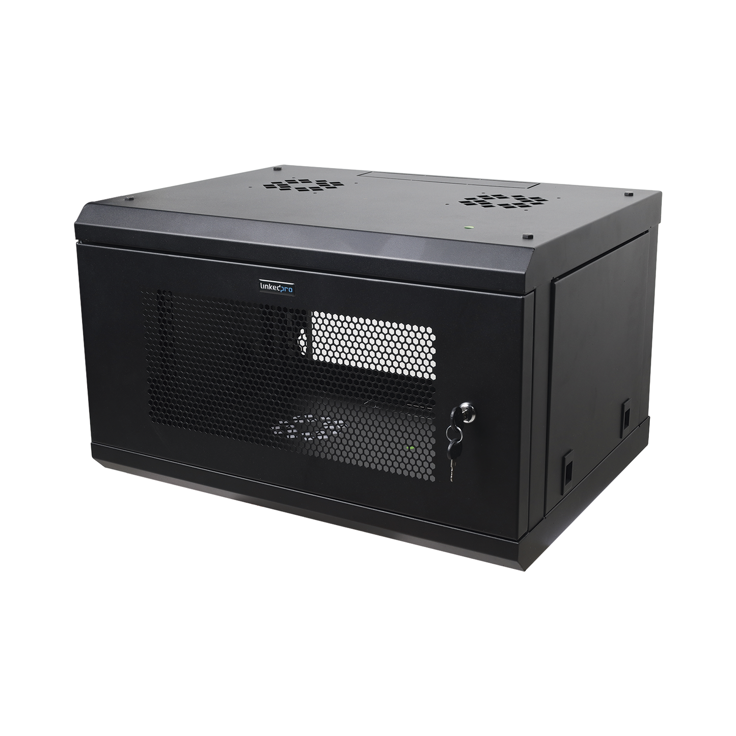 Gabinete de Pared 6U LINKEDPRO SR1906LH3P con Puerta Perforada y Acero Reforzado