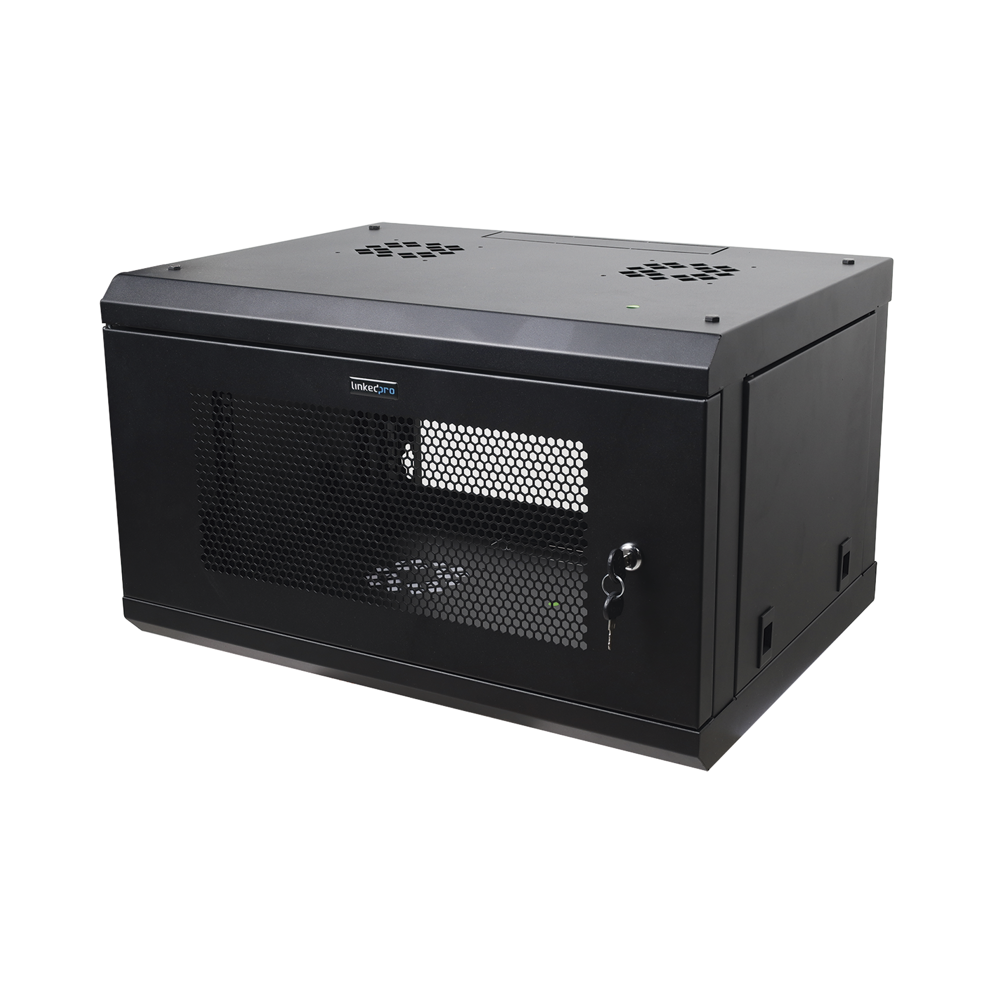 Gabinete de Pared 6U LINKEDPRO SR1906LH3P con Puerta Perforada y Acero Reforzado