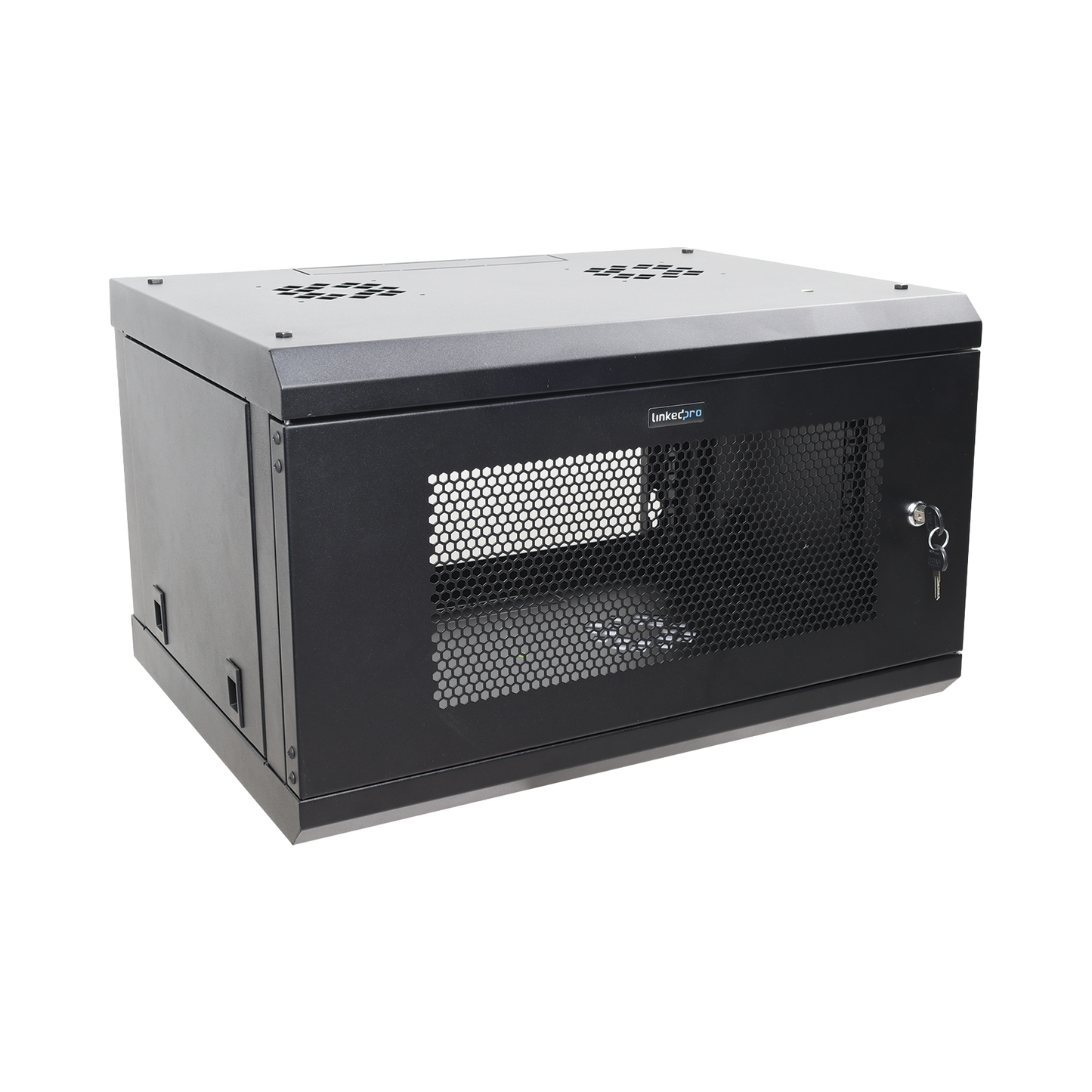 Gabinete de Pared 6U LINKEDPRO SR1906LH3P con Puerta Perforada y Acero Reforzado