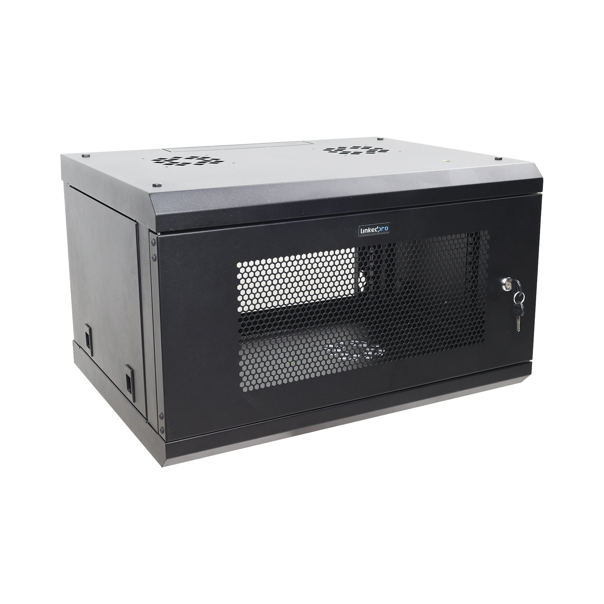 Gabinete de Pared 6U LINKEDPRO SR1906LH3P con Puerta Perforada y Acero Reforzado
