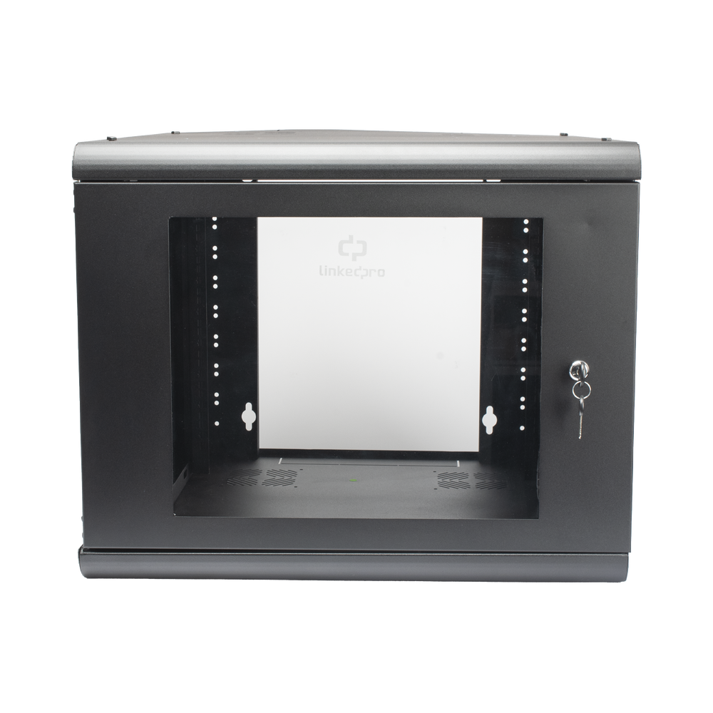 Gabinete de Pared 9U de 635 mm de Profundidad Rack de 19'' en Acero Reforzado Compacto y Resistente para Soluciones Profesionales - SILYMX