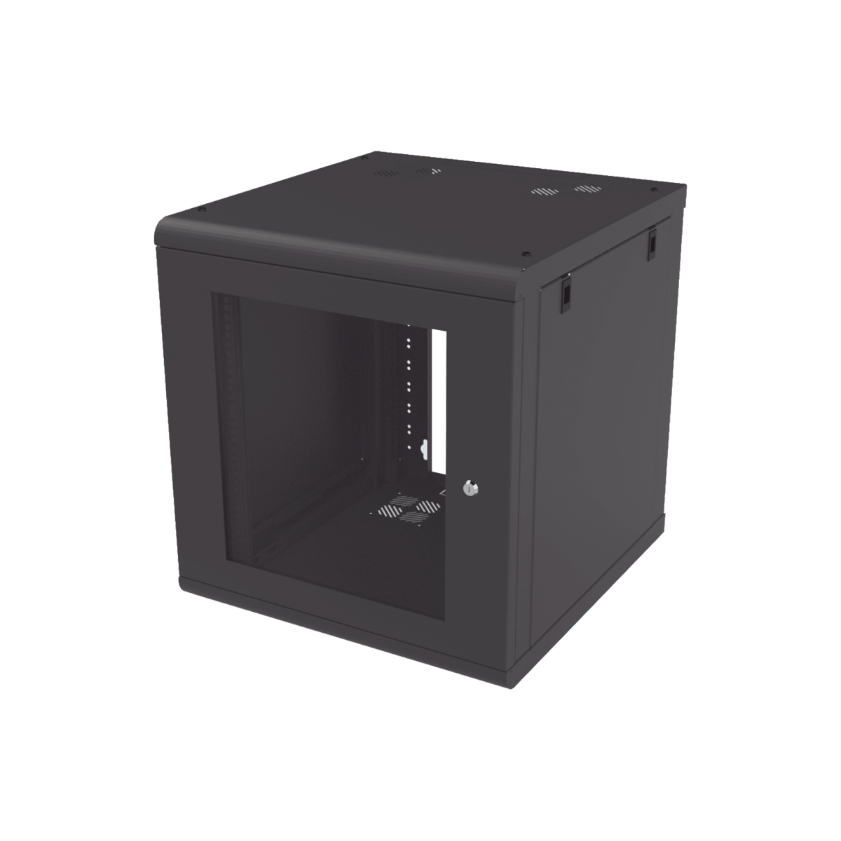 Racks CerradosLINKEDPROSR-1912-GN2GGabinete de Pared 12U de 635 mm de Profundidad, Rack de 19 in en Acero Reforzado: Compacto y Resistente para Soluciones Profesionales - SILYMX