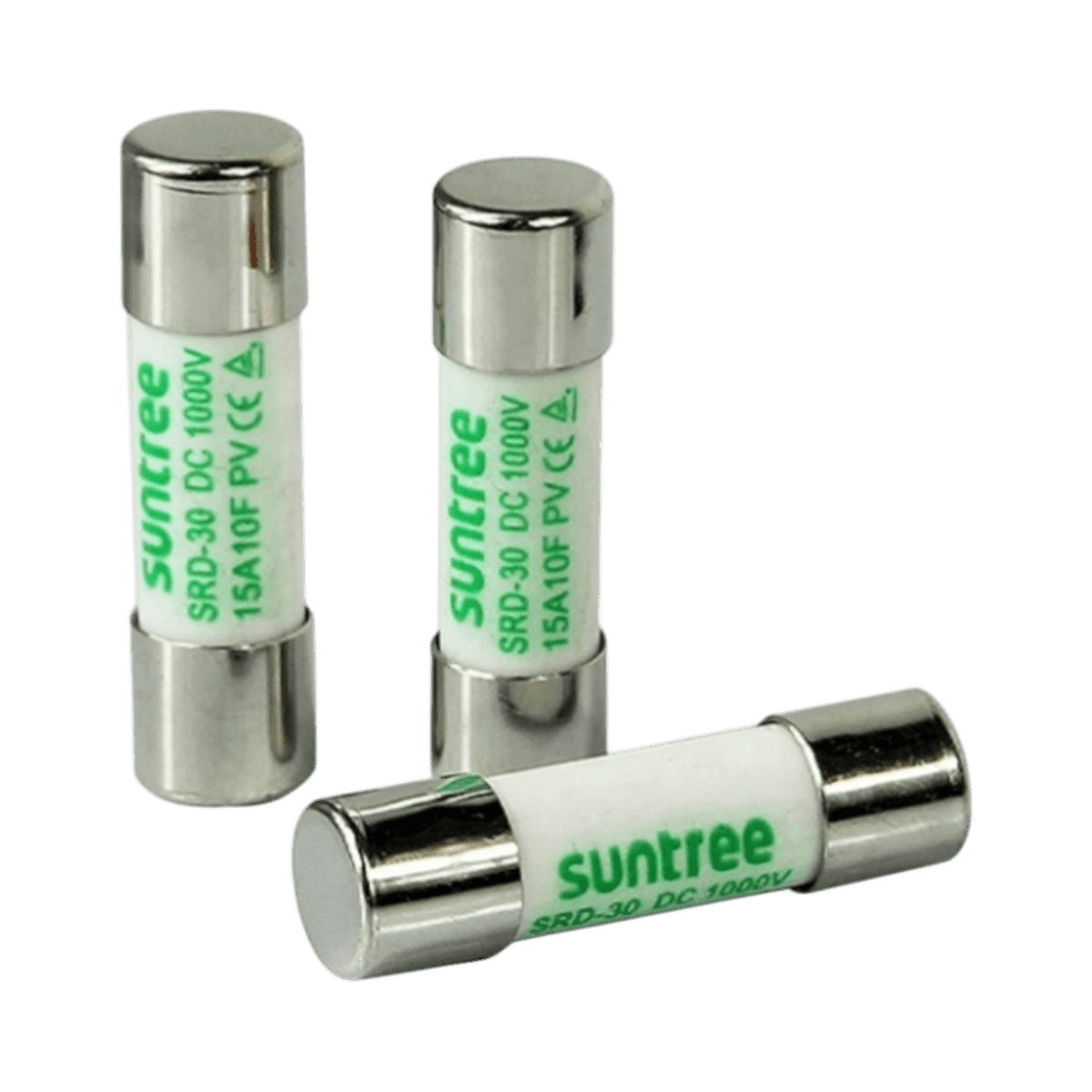 Protecciones VccSUNTREESRF30-15AFusible de Corriente Directa 1000V 15A para Sistemas Solares | SUNTREE SRF30 - 15A - SILYMX