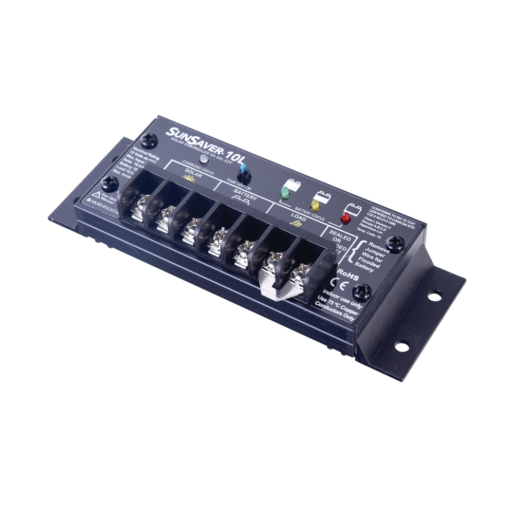 Controlador de Carga y Descarga MORNINGSTAR SunSaver 10 A 12 Vcc SS-10L-12V - SILYMX