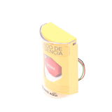 Botón de Apagado de Emergencia Texto en Español Tapa Protectora de Policarbonato Súper Resistente Restablecimiento con Llave SS2222PO-ES - SILYMX