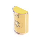 Botón de Salida Texto en Ingles Tapa Protectora de Policarbonato Súper Resistente Llave para restablecer Bocina integrada de Advertencia SS22A0XT-EN - SILYMX