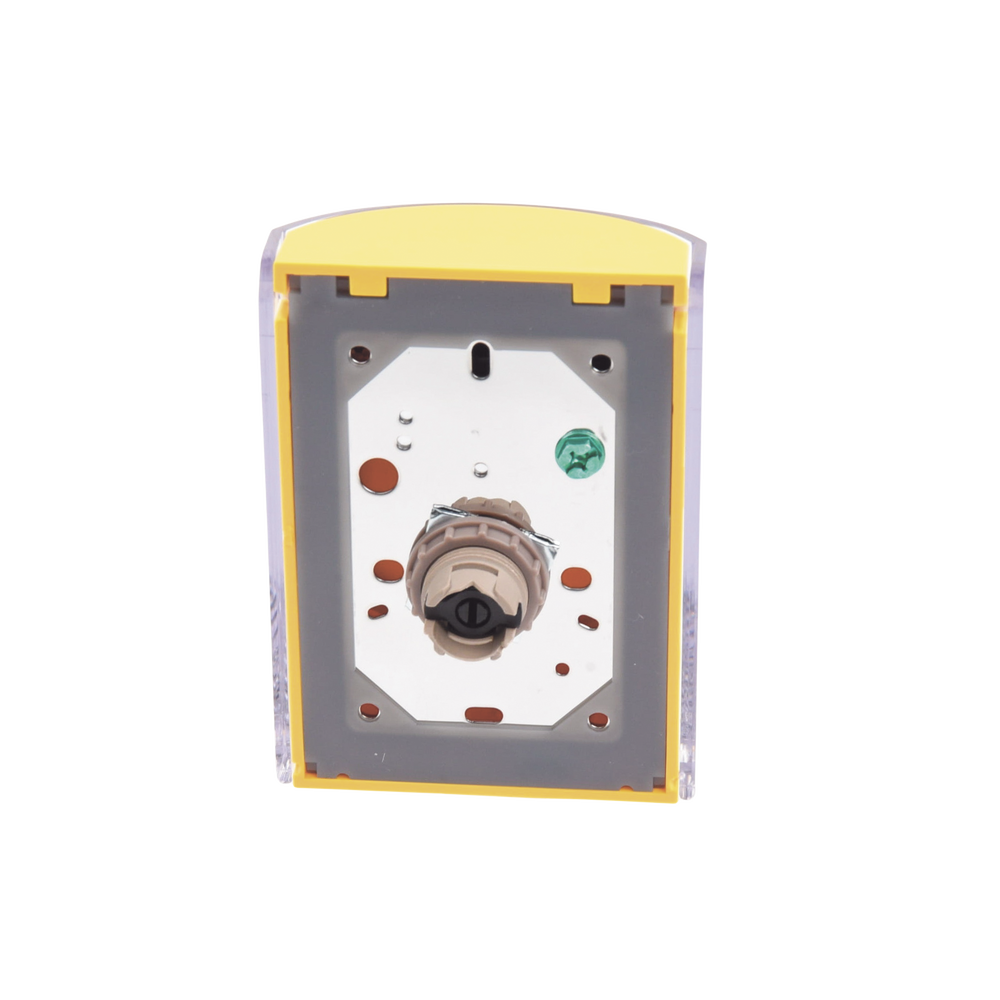 Botón de Salida Texto en Ingles Tapa Protectora de Policarbonato Súper Resistente Llave para restablecer Bocina integrada de Advertencia SS22A0XT-EN - SILYMX