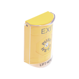 Botón de Salida Texto en Ingles Tapa Protectora de Policarbonato Súper Resistente Llave para restablecer Bocina integrada de Advertencia SS22A0XT-EN - SILYMX