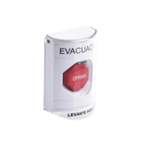 Botón de Evacuación Cubierta de Policarbonato Súper Resistente de Superficie con Espaciador Restablecimiento con Llave Con Bocina de Advertencia SS2382EV-ES - SILYMX