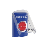 Botón De Emergencia Con Bocina De Advertencia IntegradaSolo Interior Texto En Inglés Tapa Protectora De Policarbonato Súper Resistente Llave Para Restablece - SILYMX