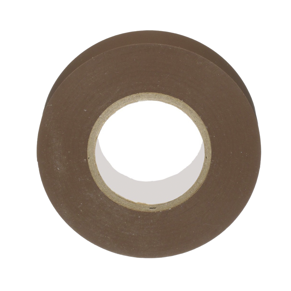 Cinta Eléctrica para Aislar de PVC Uso General Grosor de 0.18mm 7 mil Ancho de 19mm y 20.12m de Largo Color Café ST17-075-66BR - SILYMX