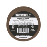 Cinta Eléctrica para Aislar de PVC Uso General Grosor de 0.18mm 7 mil Ancho de 19mm y 20.12m de Largo Color Café ST17-075-66BR - SILYMX