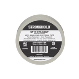 Cinta Eléctrica para Aislar de PVC Panduit Ancho de 19mm y 20.12m de Largo Color Gris ST17-075-66GY - SILYMX