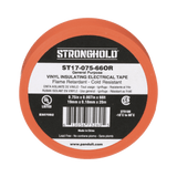 HerramientasPANDUITST17-075-66ORCinta Eléctrica STRONGHOLD Aislar PVC Uso General Reparación y Mantenimiento Grosor de 0.18mm (7 mil) Ancho de 19mm y 20.12m de Largo Color Naranja ST17 - 075 - 66OR - SILYMX