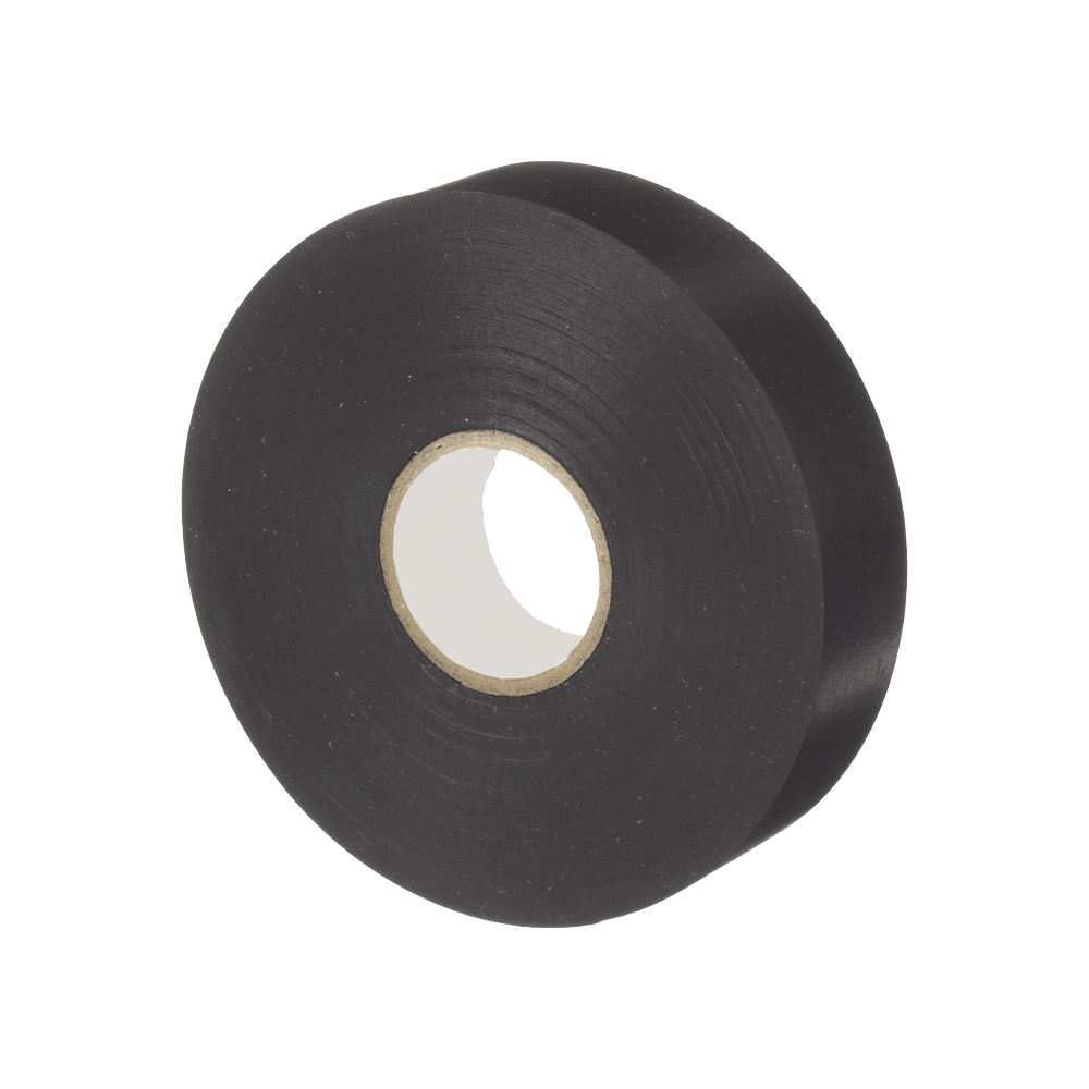 Cinta Eléctrica STRONGHOLD para Aislar de PVC Uso Profesional en Construcción Eléctrica Grosor 0.18mm 7 mil Ancho 19mm y 20m Largo Color Negro. ST43-075-66BK - SILYMX