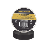 Cinta Eléctrica STRONGHOLD para Aislar de PVC Uso Profesional en Construcción Eléctrica Grosor 0.18mm 7 mil Ancho 19mm y 20m Largo Color Negro. ST43-075-66BK - SILYMX