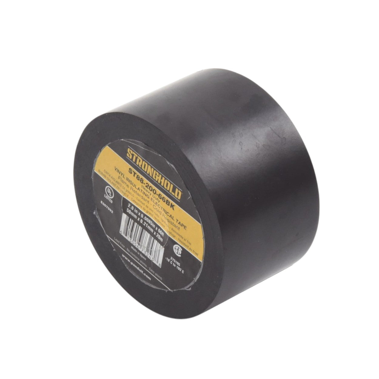 Cinta Eléctrica STRONGHOLD Para Aislar de PVC Trabajo Pesado Eléctrico ST88-200-66BK - SILYMX