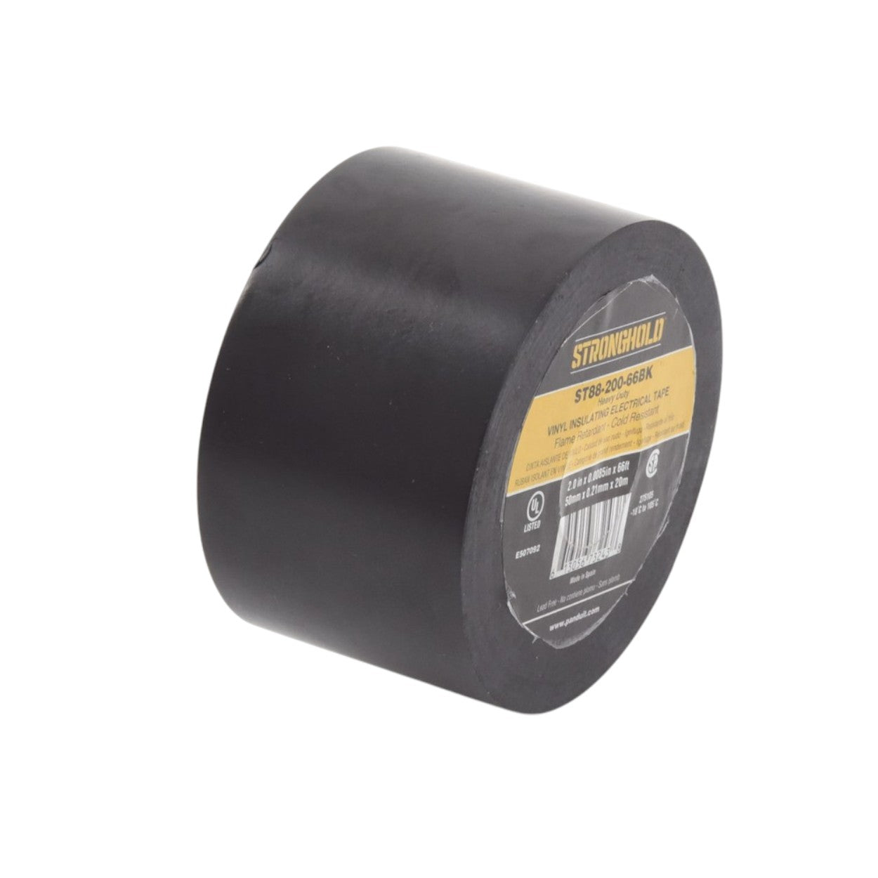 Cinta Eléctrica STRONGHOLD Para Aislar de PVC Trabajo Pesado Eléctrico ST88-200-66BK - SILYMX