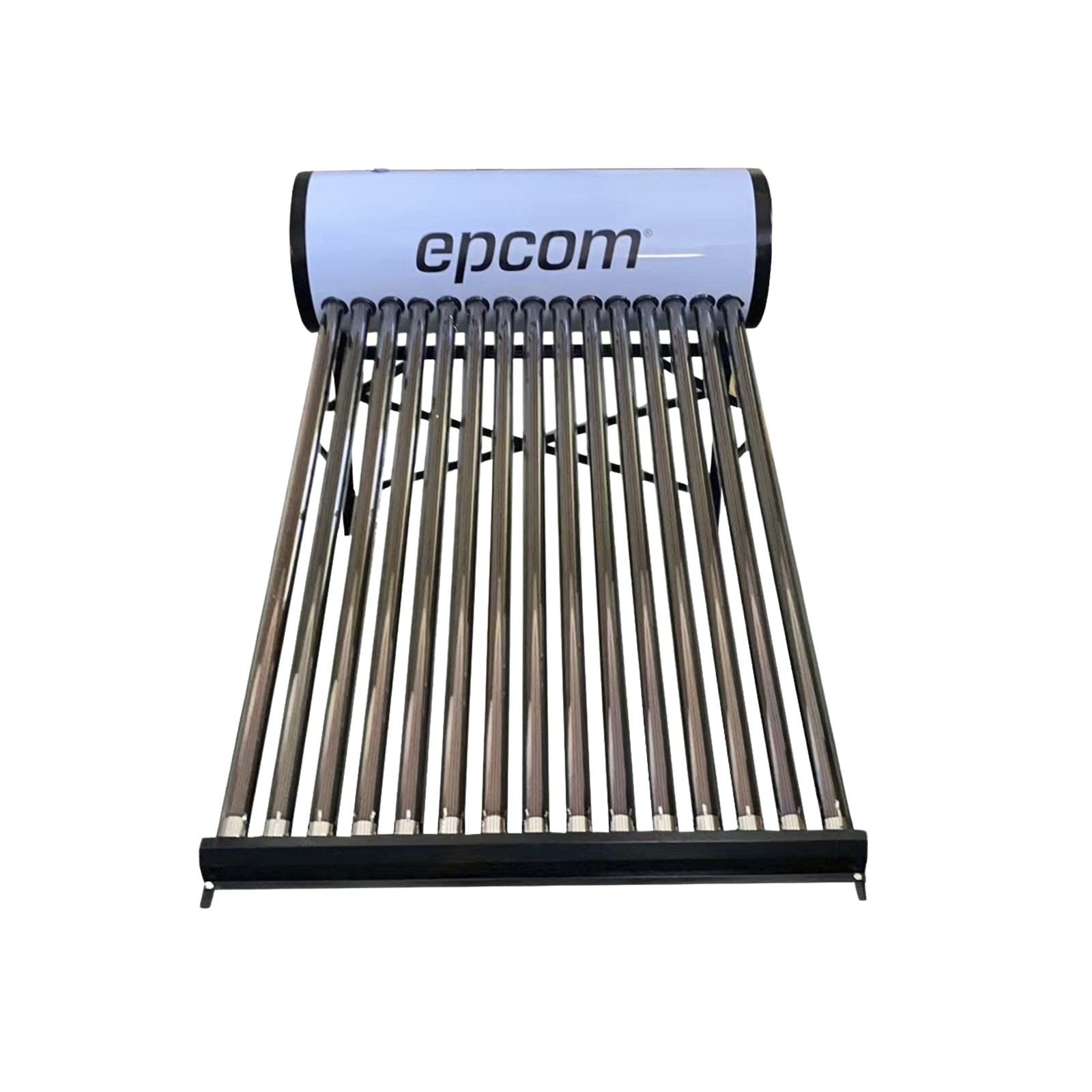 Bóiler Solar de 150L, Baja Presión con 15 Tubos de Vacío de Mayor Resistencia y Termotanque Inoxidable de Grado Alimenticio 150 L Resistentes a Granizo de Hasta 25 mm/ l, Incluye Anodo de Magnesio EPCOM STELPWH150 - SILYMX