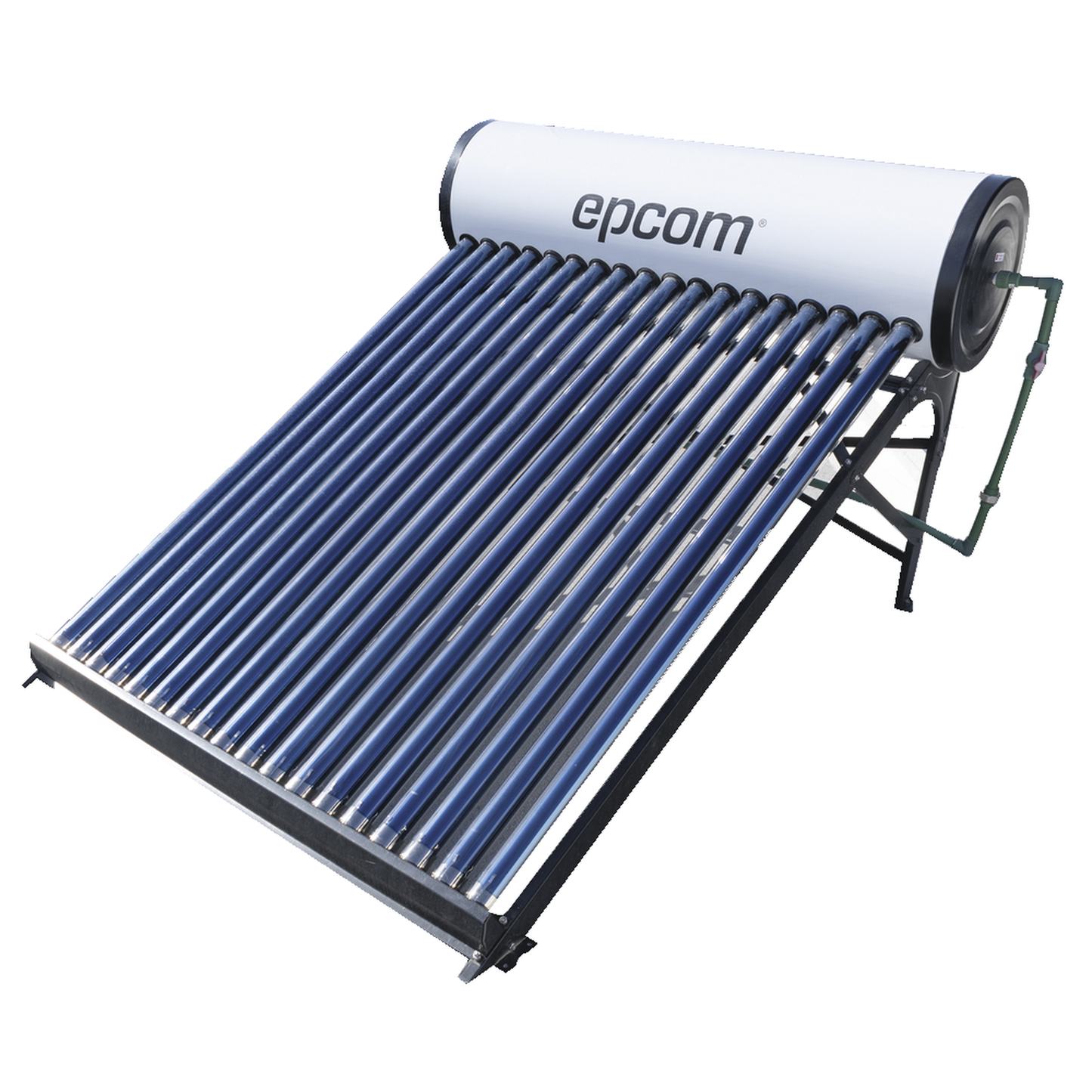 Bóiler Solar de 180L, Baja Presión con 18 Tubos de Vacío de Mayor Resistencia y Termotanque Inoxidable de Grado Alimenticio 180 L Resistentes a Granizo de Hasta 25 mm/ l, Incluye Anodo de Magnesio EPCOM STELPWH180 - SILYMX