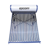 Bóiler Solar de 180L, Baja Presión con 18 Tubos de Vacío de Mayor Resistencia y Termotanque Inoxidable de Grado Alimenticio 180 L Resistentes a Granizo de Hasta 25 mm/ l, Incluye Anodo de Magnesio EPCOM STELPWH180 - SILYMX