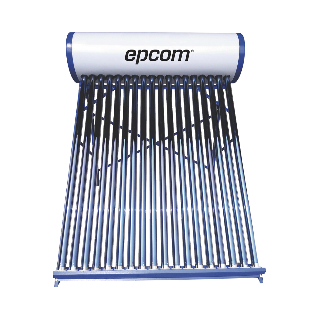Bóiler Solar de 180L, Baja Presión con 18 Tubos de Vacío de Mayor Resistencia y Termotanque Inoxidable de Grado Alimenticio 180 L Resistentes a Granizo de Hasta 25 mm/ l, Incluye Anodo de Magnesio EPCOM STELPWH180 - SILYMX