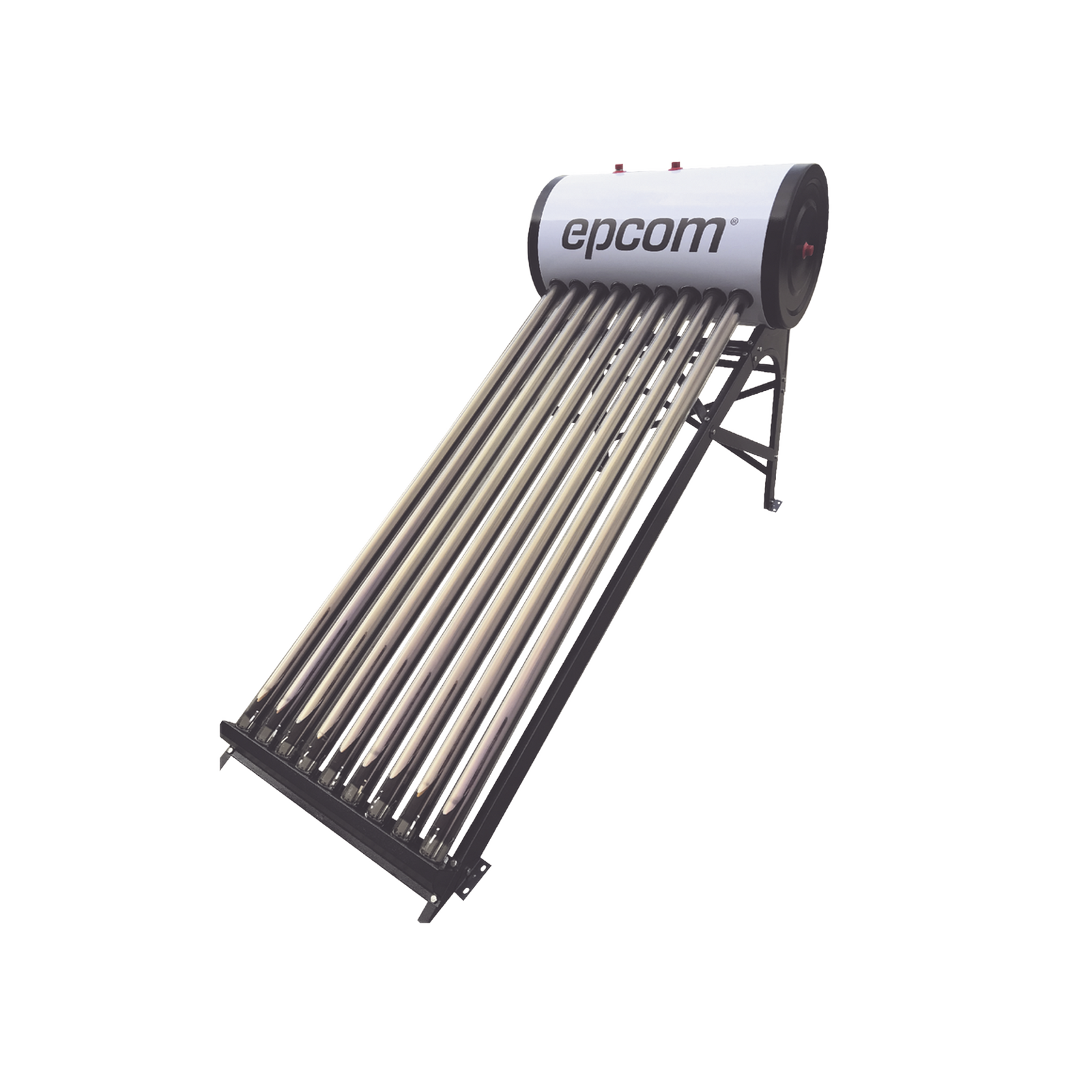 Bóiler Solar de 90L, Baja Presión con 9 Tubos de Vacío de Mayor Resistencia y Termotanque Inoxidable de Grado Alimenticio, Resistentes a Granizo de Hasta 25 mm/ l , Incluye Anodo de Magnesio EPCOM STE-LPWH90 - SILYMX