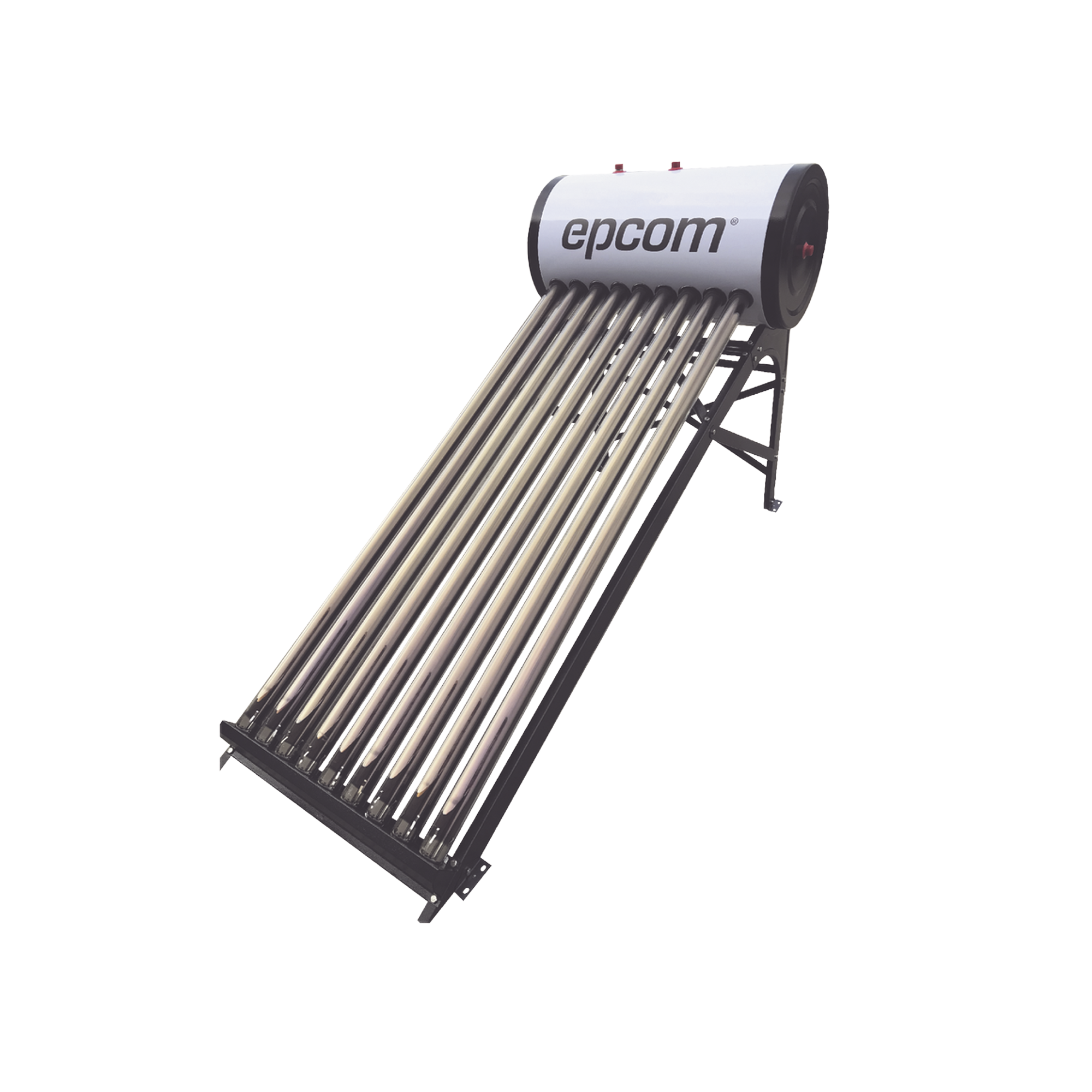 Bóiler Solar de 90L, Baja Presión con 9 Tubos de Vacío de Mayor Resistencia y Termotanque Inoxidable de Grado Alimenticio, Resistentes a Granizo de Hasta 25 mm/ l , Incluye Anodo de Magnesio EPCOM STE-LPWH90 - SILYMX