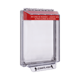 Cubierta Universal Transparente, de Bajo Perfil, Texto de Incendio en Español, Notificación Audible y Visible - SILYMX