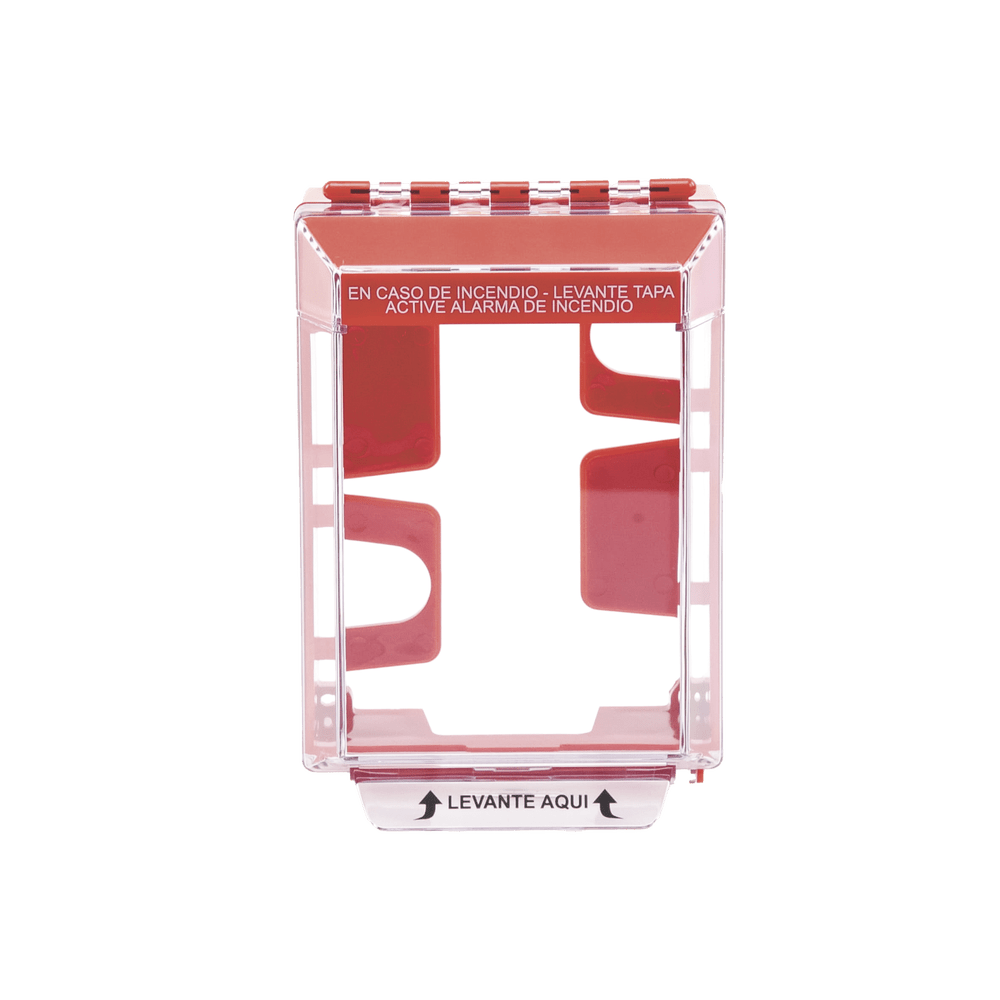 Cubierta Universal De Montaje Superficial Con Espaciador 1.46  Serie Universal Stopper Texto De Incendio En Español STI-14210FR-ES - SILYMX