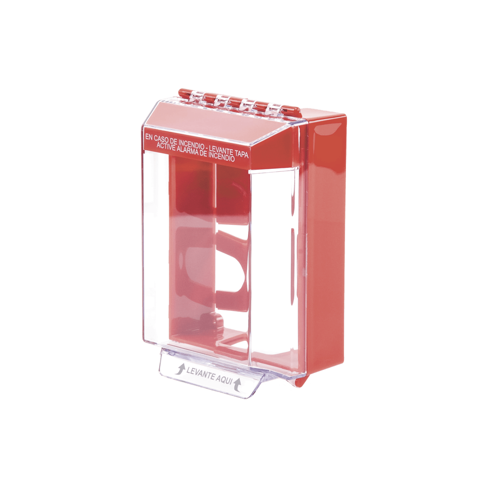 Cubierta Universal De Montaje Superficial Con Espaciador 1.46  Serie Universal Stopper Texto De Incendio En Español STI-14210FR-ES - SILYMX