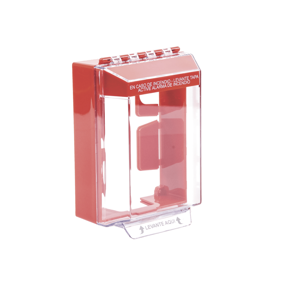 Cubierta Universal De Montaje Superficial Con Espaciador 1.46  Serie Universal Stopper Texto De Incendio En Español STI-14210FR-ES - SILYMX