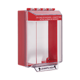 Cubierta Universal De Montaje Superficial Con Espaciador 1.46  Serie Universal Stopper Texto De Incendio En Español STI-14210FR-ES - SILYMX