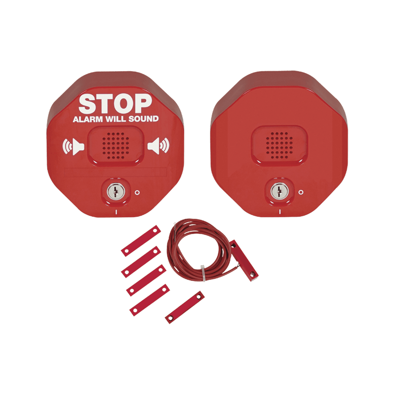 Alarma multifunción Exit Stopper con bocina remota, para puertas dobles STI-6404 - SILYMX