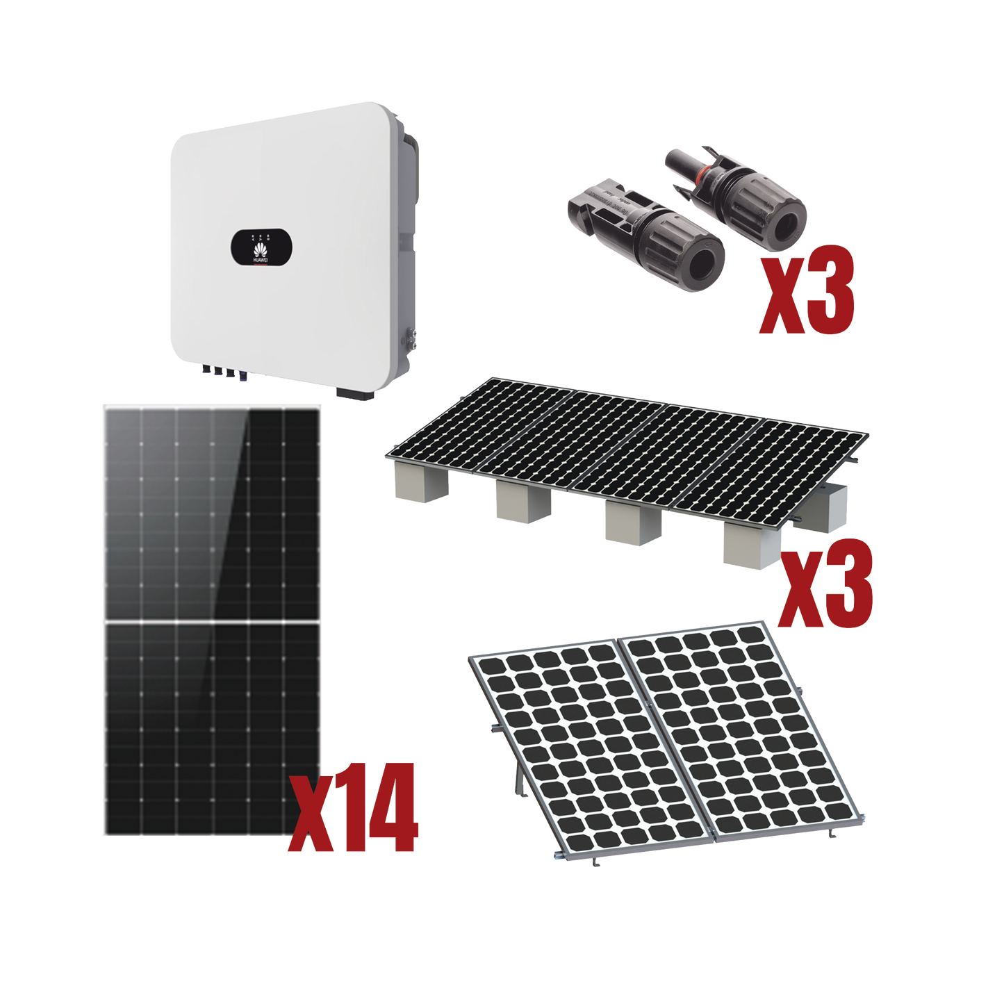 Kit Solar Interconexion  / 8kW  220Vca / Inversor HUAWEI/ Montaje Incluido  