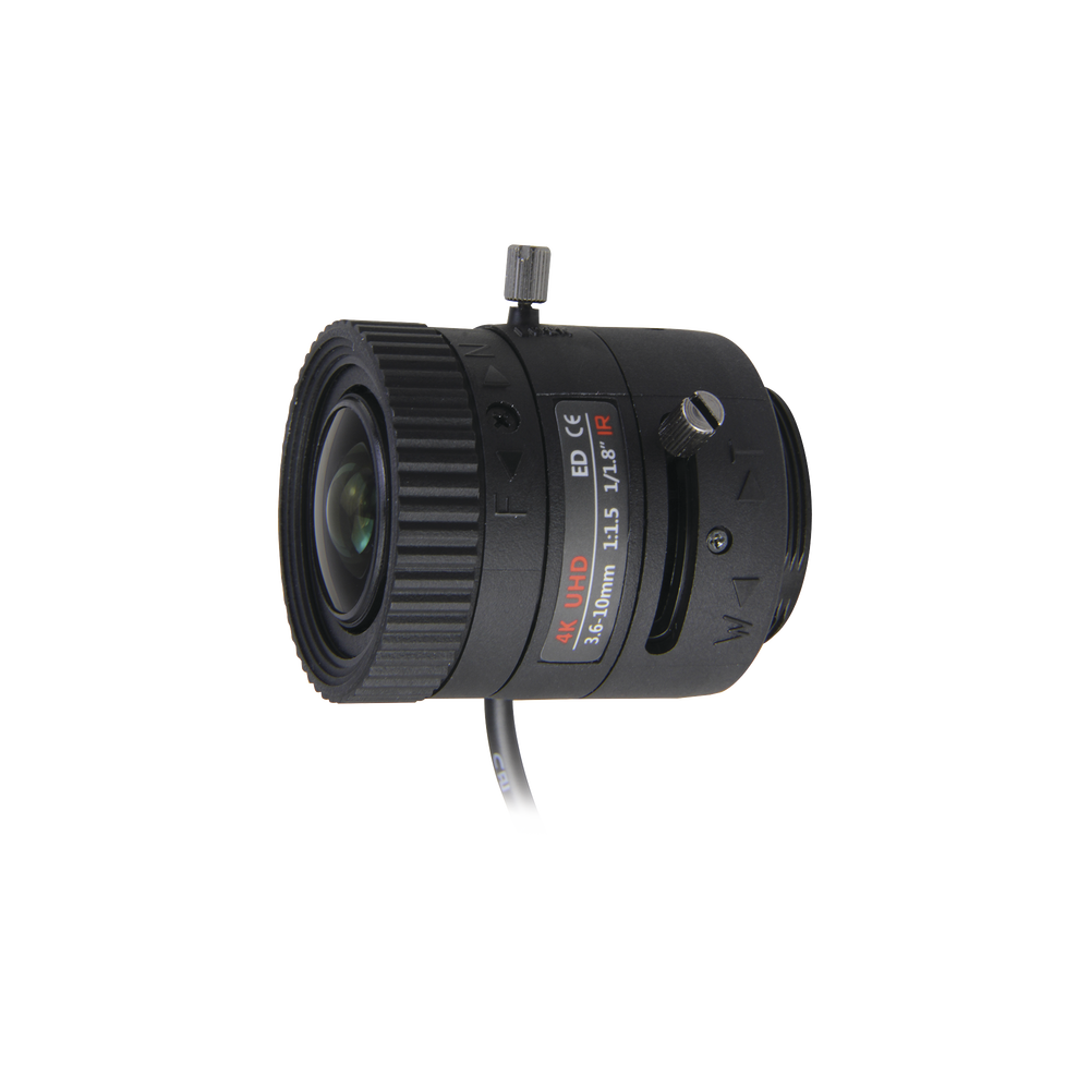 Lente Varifocal 3.6-10 mm Resolución 4K Iris Automático Día Noche Formato 1 1.8 SYS-03610-DIRS - SILYMX